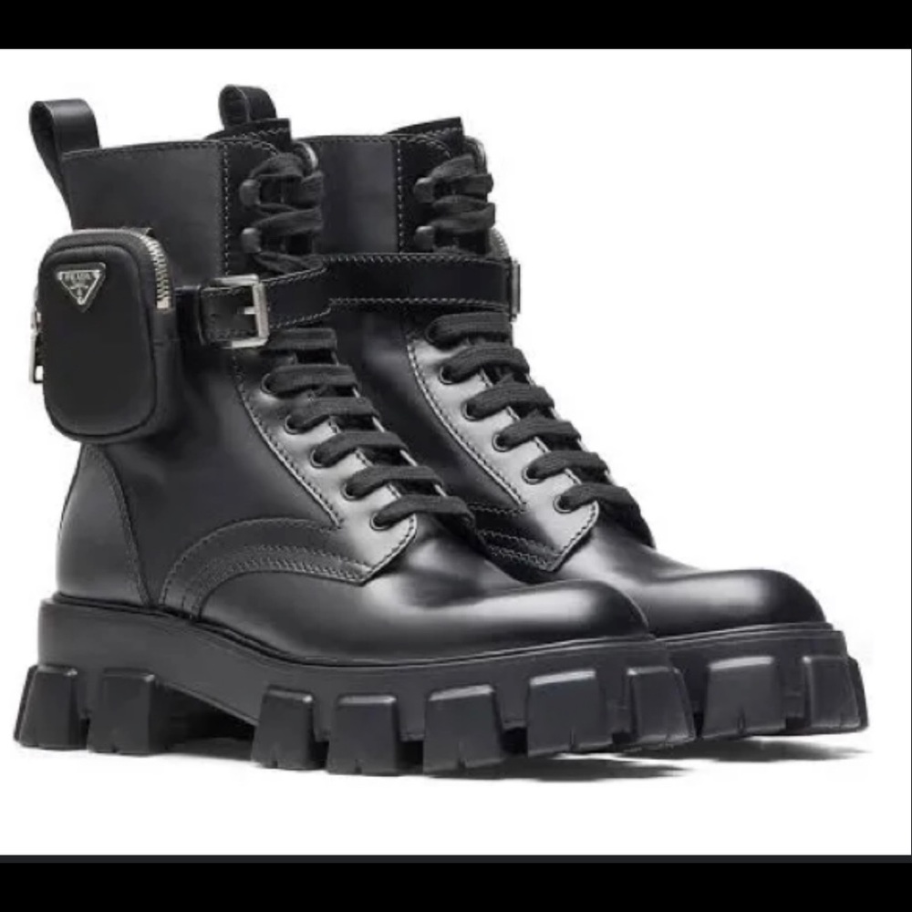 All nylon Prada boots